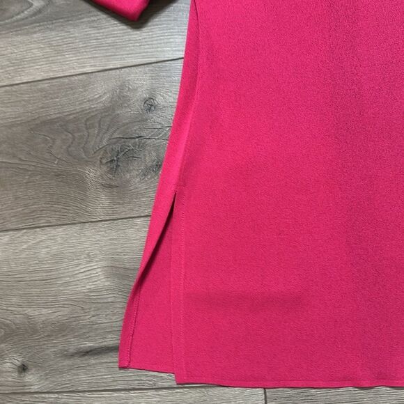 Misook Long Sleeve Cardigan Sweater Pink And Black Size Small - Picture 5 of 9